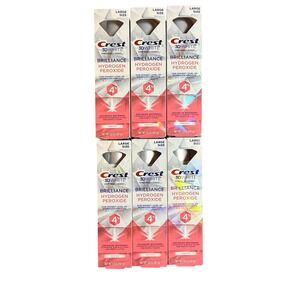 Crest 3D White Brilliance Hydrogen Peroxide Toothpaste 4% Fresh Mint 3.8oz 6 Pk